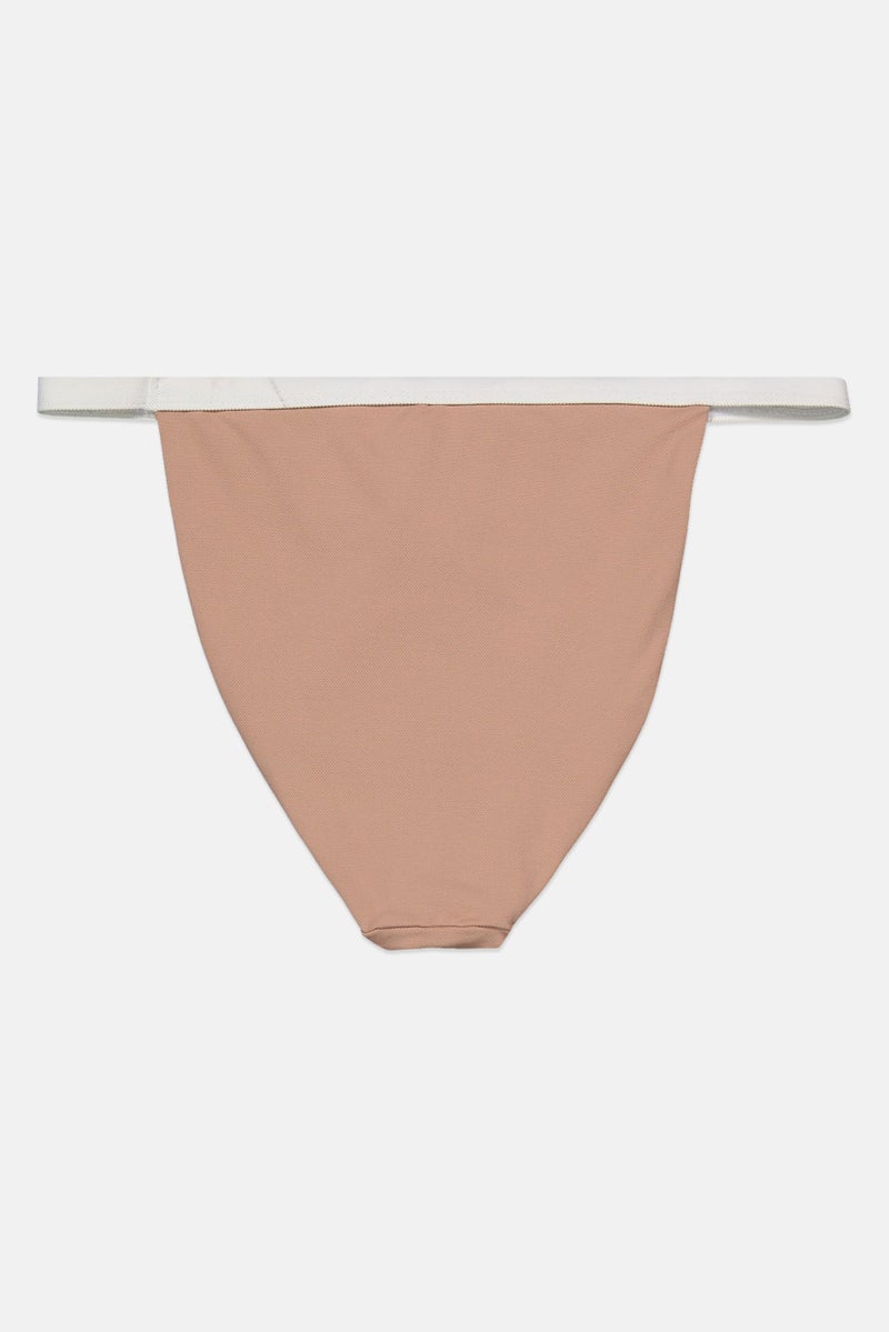Reserved Women Colorblock Bikini Bottom, Tan  - Image 2