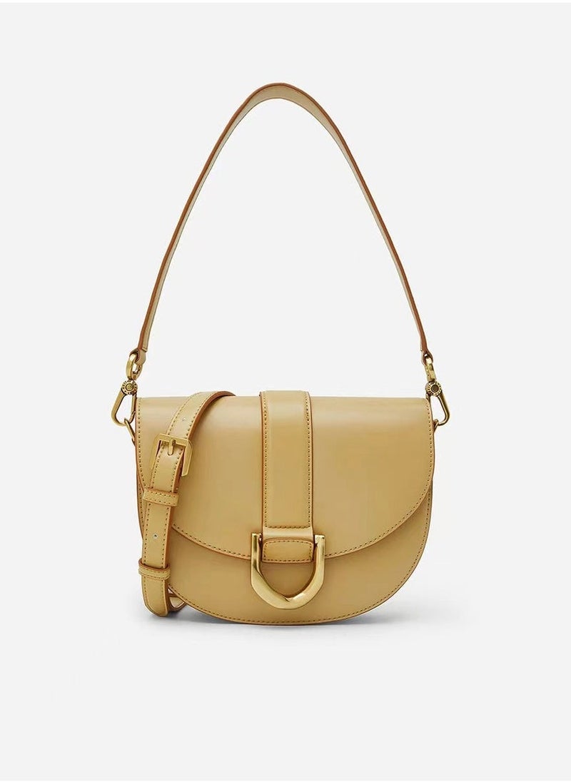 Charles & Keith Charles & Keith Gabine Horseshoe Buckle Saddle Bag Shoulder Bag  - Image 1
