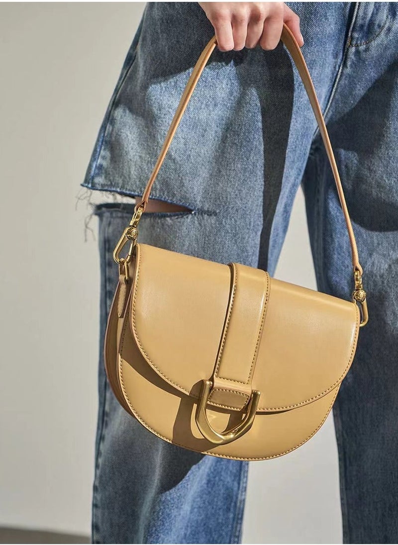 Charles & Keith Charles & Keith Gabine Horseshoe Buckle Saddle Bag Shoulder Bag  - Image 4
