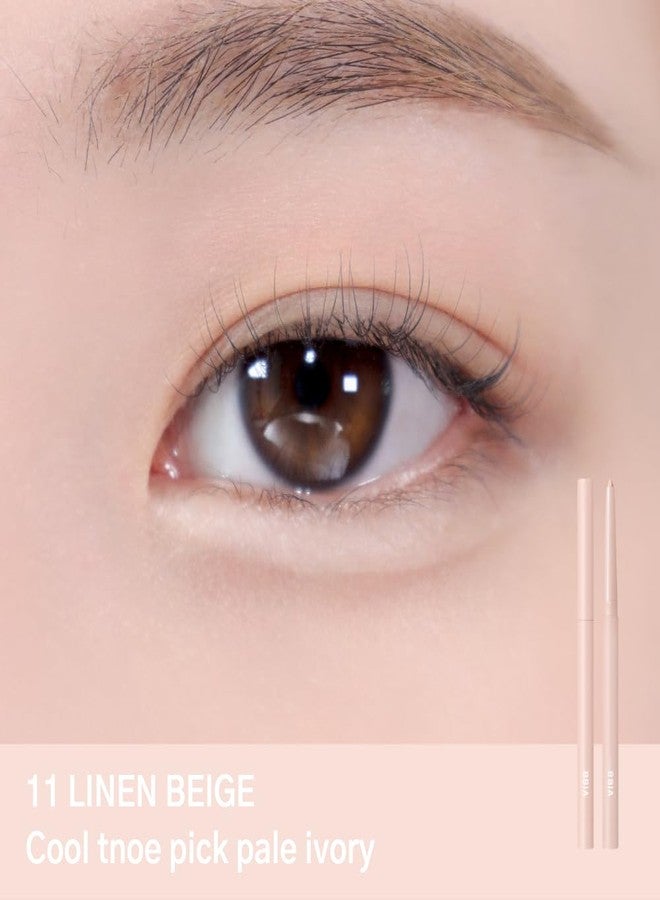 BBI@ BBIA BBIA Last Auto Gel Eyeliner 17 Color – Multi-Use Longwear & Waterproof Mechanical Eye Liner Easy Drawing with Smooth Texture Smudge-Resistant Shadow & Glitter Vegan Korea Eye Makeup (11 LINEN BEIGE) - Image 2