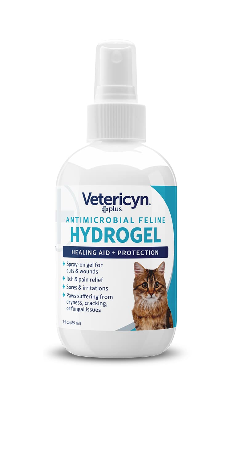 Vetericyn Plus Cat Wound Care Hydrogel Spray | Feline Healing Aid and Wound Protectant, Sprayable Gel to Relieve Cat Itchy Skin. 3 Ounces - Image 3
