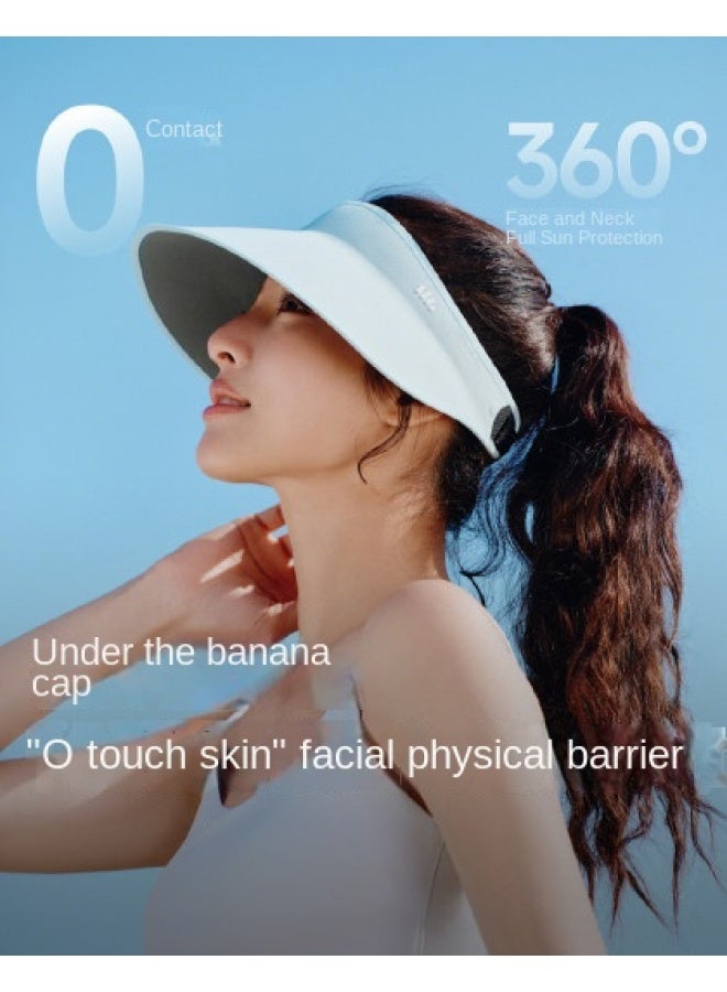 non Makeup Transfer】women's Full Protection Open-top Sun Hat With Detachable Magnetic Sun Visor And Breathable Design For Spring And Summer - Image 1