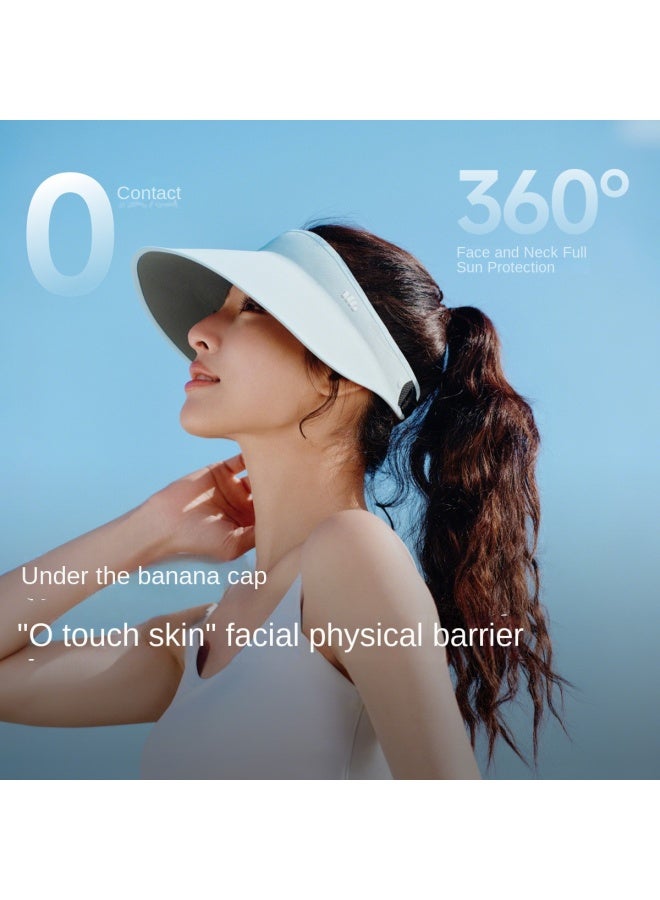 non Makeup Transfer】women's Full Protection Open-top Sun Hat With Detachable Magnetic Sun Visor And Breathable Design For Spring And Summer - Image 2