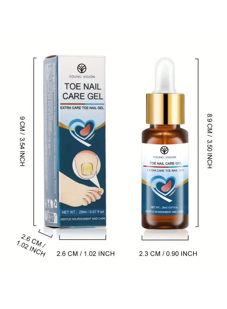YOUNG VISION Toenail Strengthener Gel Oil Care Gel All Natural Formula Nourishing And Repairing - Image 3