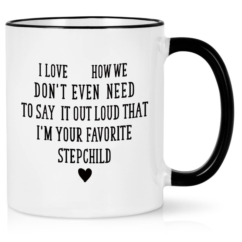 Cabtnca Christmas Gifts for Stepmom Im Your Favorite Stepchild Mug Christmas Birthday Mothers Day Gifts for Stepmom Stepdad from Stepchild Daughter 11Oz