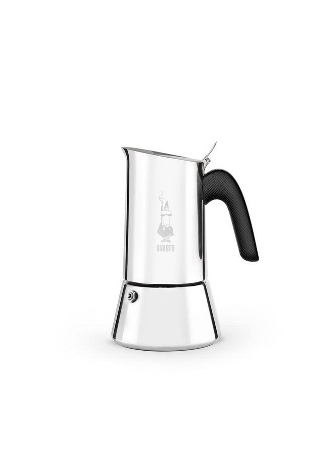 BIALeTTI Bialetti - New Venus Induction, Stovetop Coffee Maker, Suitable for all Types of Hobs, Stainless Steel, 6 Cups (7.9 Oz), Silver  - Image 1