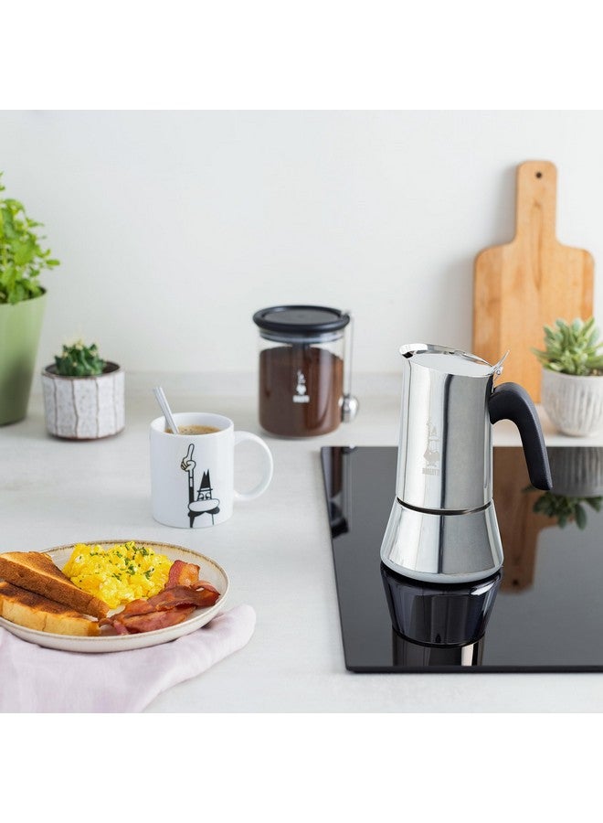 BIALeTTI Bialetti - New Venus Induction, Stovetop Coffee Maker, Suitable for all Types of Hobs, Stainless Steel, 6 Cups (7.9 Oz), Silver  - Image 4