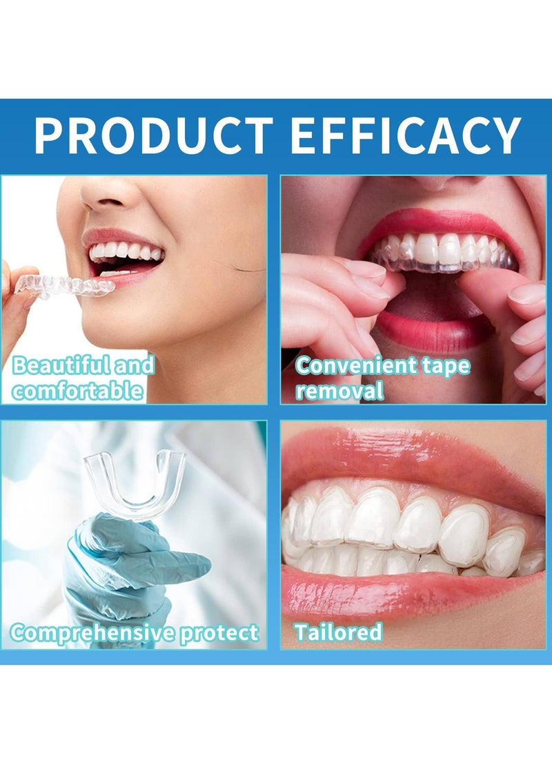 GlorySmile - 8 Pcs 2 Sizes Mouth Guard for Clenching Teeth at Night Upgraded Mouth Guard for Teeth Grinding Moldable Mouth Guard Stops Bruxism and Teeth Grinding with Two Travel Cases Dental Night Guards - Image 1
