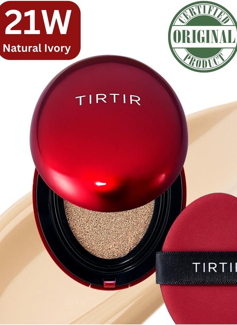 TIRTIR Tirtir Red Foundation - 21W Natural lvory | Flawless Coverage with Skincare Benefits | Hydrating, Long-Lasting, Lightweight Formula for All Skin Types | Reduces Imperfections and Evens Skin Tone  - Image 1