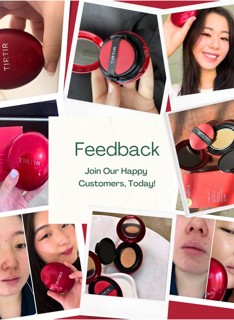 TIRTIR Tirtir Red Foundation - 21W Natural lvory | Flawless Coverage with Skincare Benefits | Hydrating, Long-Lasting, Lightweight Formula for All Skin Types | Reduces Imperfections and Evens Skin Tone  - Image 2