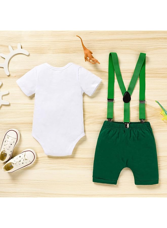 erorex Baby Boy Funny First Birthday Clothes Infant Boy Bow Tie Romper Bodysuit Cake Smash Outfits 80Cm - Image 3
