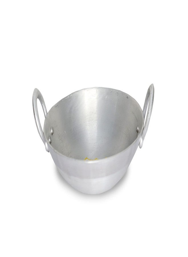 Liolis – The Indian Craftsman Heavy Base Aluminium Kadhai with Lid/Frying Pan for Cooking(0.5kg) - Image 2