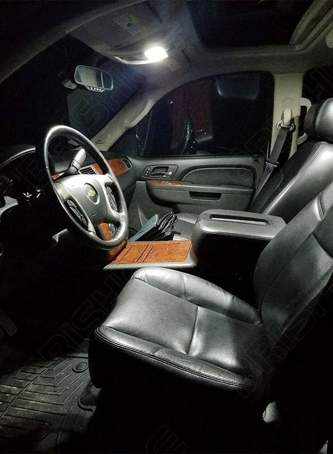 BRISHINE White Interior LED Lights Kit for Chevrolet Silverado/GMC Sierra 2007 2008 2009 2010 2011 2012 2013 Super Bright 6000K Interior LED Bulbs Package + License Plate Lights and Install Tool - Image 4