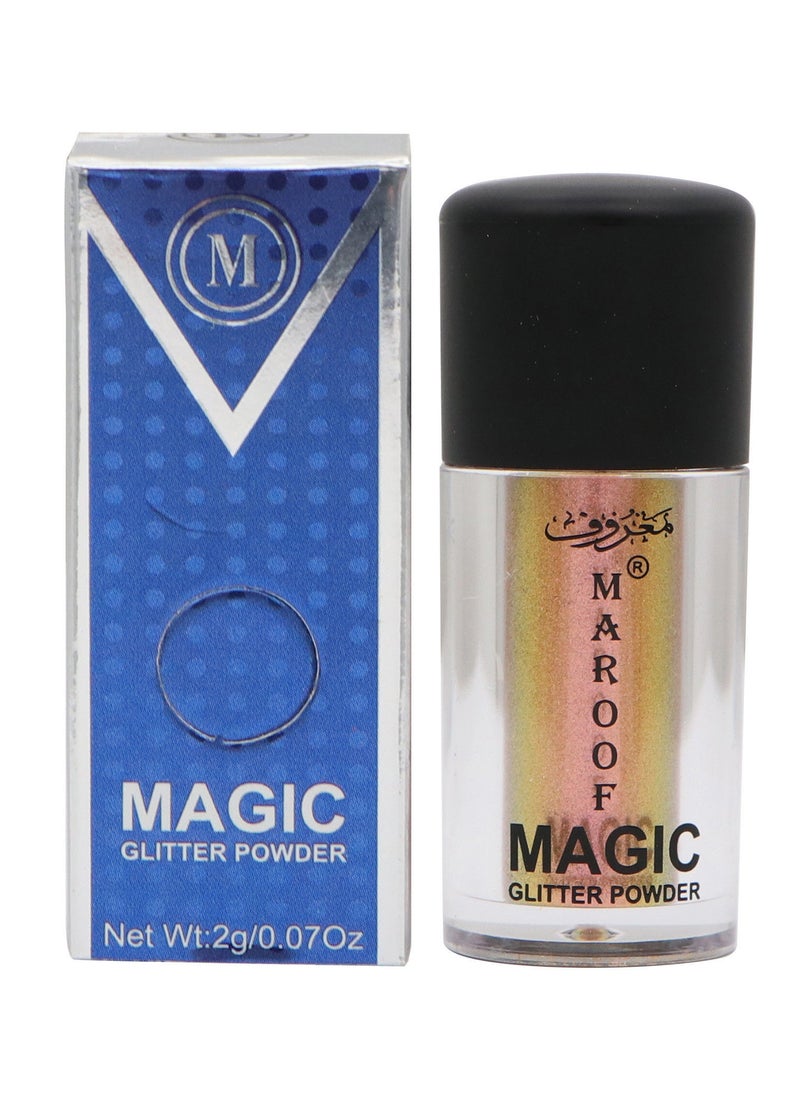 MAROOF بودرة لامعة سحرية من ماروف 03 لون بني خوخي - Image 1