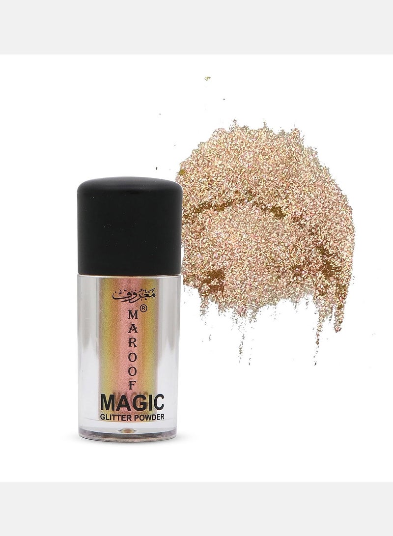 MAROOF بودرة لامعة سحرية من ماروف 03 لون بني خوخي - Image 2
