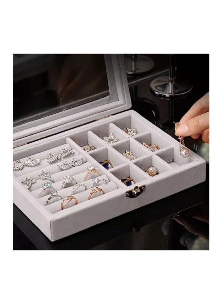 سبيس شوب القرط المنظم حامل صينية صندوق تخزين سبيكة حامل - Image 4