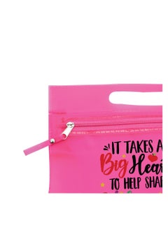 PRINTSHOP4ME Teachers Day Gift Pink Transparent Cosmetic Bag with zipper closure - Teacher Appriciation Gift - Gift for Teacher - Teacher Gifts  - Image 4