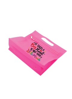 PRINTSHOP4ME Teachers Day Gift Pink Transparent Cosmetic Bag with zipper closure - Teacher Appriciation Gift - Gift for Teacher - Teacher Gifts  - Image 3