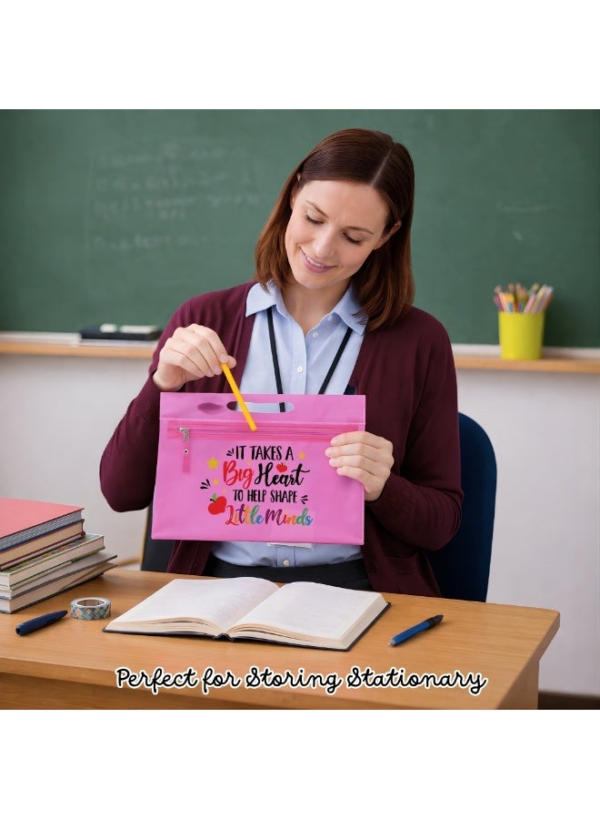 PRINTSHOP4ME Teachers Day Gift Pink Transparent Cosmetic Bag with zipper closure - Teacher Appriciation Gift - Gift for Teacher - Teacher Gifts - Image 5