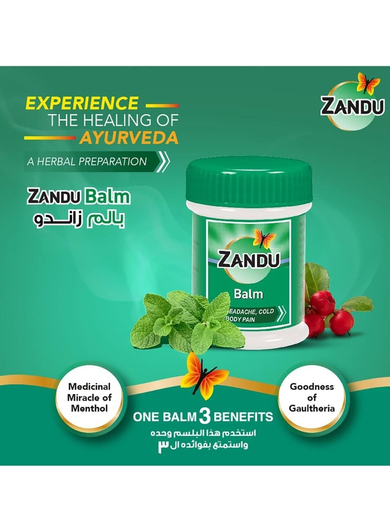 Zandu Balm For Headache, Cold and Body Pain 25ml (Pack of 6) - Image 4