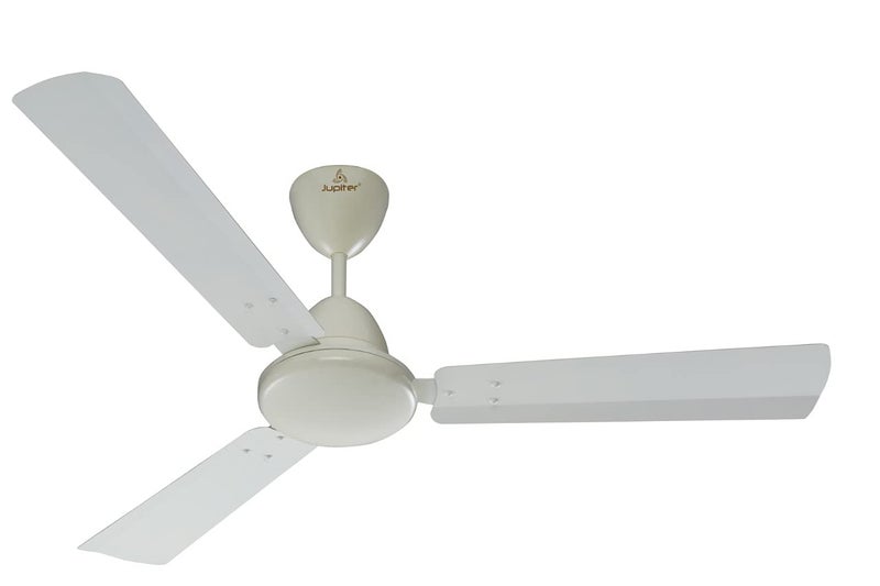 Jupiter Top Air 3 Blades BLDC Motor 1200 mm Energy Efficient 5 Star Energy Saver High Speed Decorative Ceiling Fan Regulator Controlled Royal Ivory - Image 1