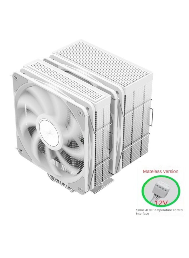 Jiushark Jf500 Ruby مبرد وحدة المعالجة المركزية ثنائي البرج مع مروحتين و5 أنابيب حرارية متوافق مع الجيل الخامس عشر من AMD - Image 1