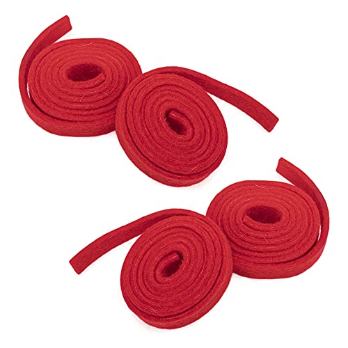 Yootones 4Pcs Piano Tuning Wool Felt Temperament Strip Professional Tuner Tool - Red - Image 1