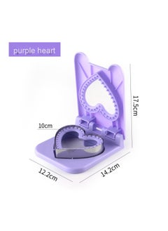 Purple heart shape