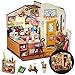 Rolife DIY Miniature Cozy Kitchen House Kit for Adults to Build Tiny House Making Kit with Furnitures HalloweenChristmas DecorationsGifts for Family and Friends Cozy Kitchen - Image 3