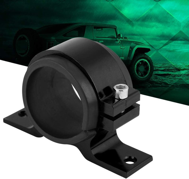 woobles Fuel Filter Mounting Bracket, Aluminum Alloy 50mm Car Fuel Pump Mounting Bracket Single Filter Clamp Cradle(Black) Black - Image 5