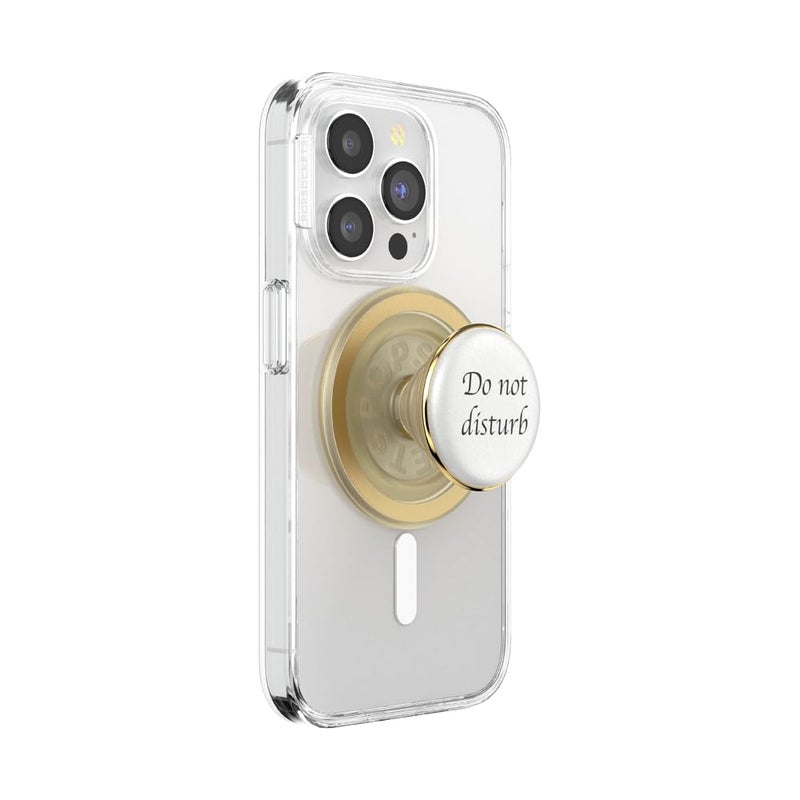 PopSockets Phone Grip for MagSafe, Magnetic Holder, Phone Stand, White - Resin DND - Image 1