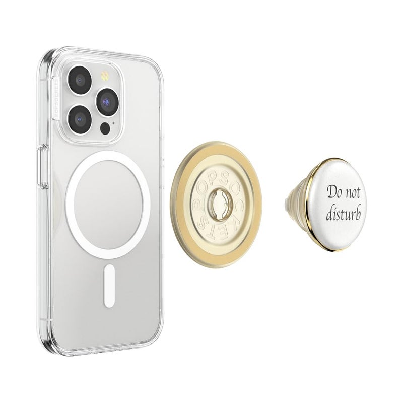 PopSockets Phone Grip for MagSafe, Magnetic Holder, Phone Stand, White - Resin DND - Image 5