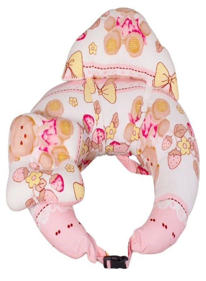 VOIDROP Nursing Pillow for Breastfeeding, New Born Infant Breastfeeding Pillows for More Support for Mom and Baby Cradle Adjustable Waist Strap and Removable Cover (Pink) - Image 1