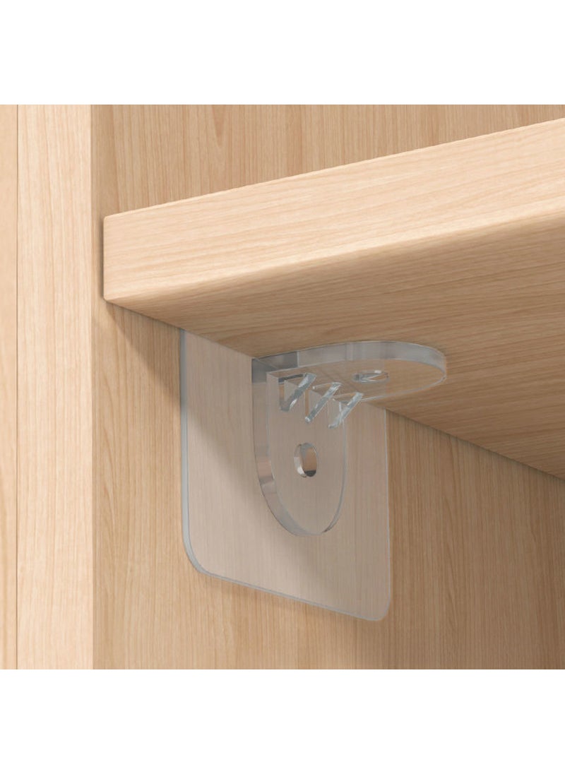 Generic - Enhanced Adhesive Wall Shelf Brackets 6*6cm small size partition holder (acrylic thick glue) - Image 1
