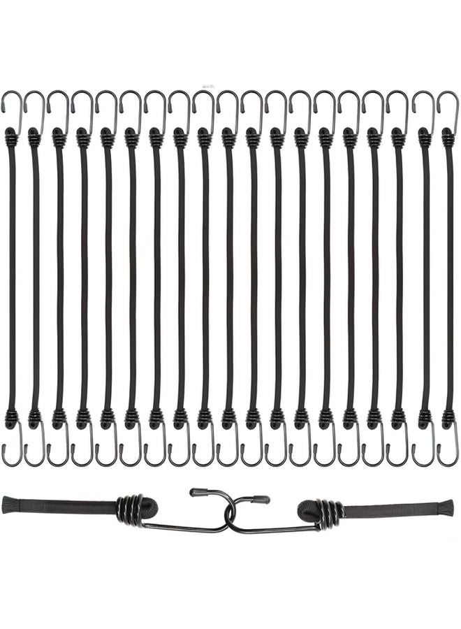 15 قطعة من أربطة الشد المطاطية عالية القوة مع خطاطيف 45 سم تحت قوة شد 122 رطلاً - Image 1