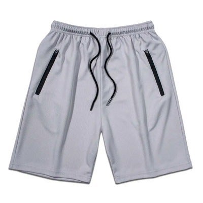 Generic Summer Quick-Dry Running Shirt Shorts Set Men Pants gray