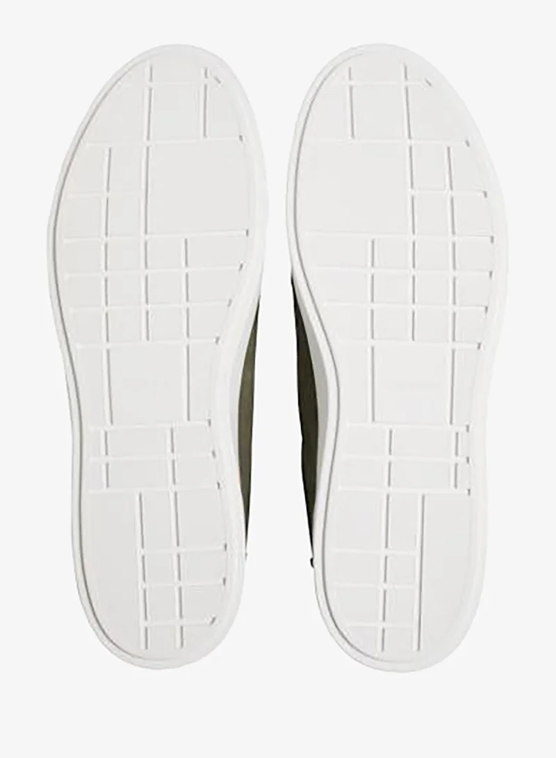 CALVIN KLEIN Deep Lichen Green/Oatmeal Low Profile Cupsole Sneakers for Men | Best Price UAE