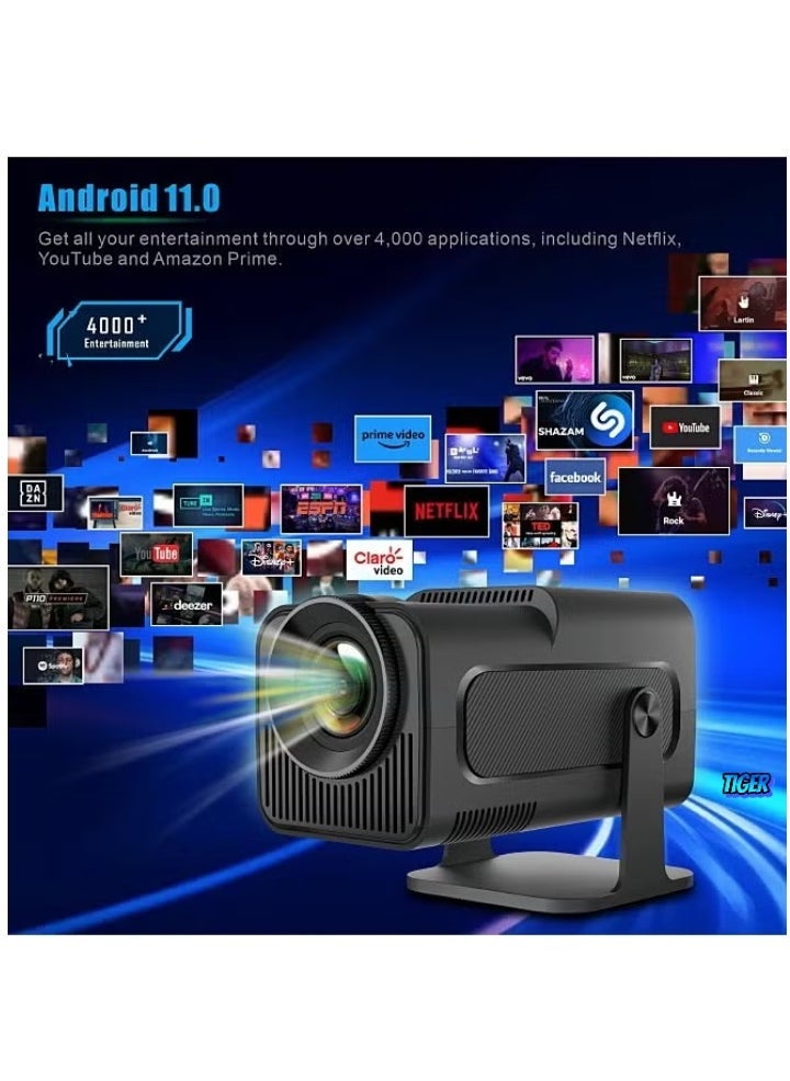 JAJEEK Smart 5G Portable Projector HD 1080P – Support 4K, WiFi6, BT 5.0, Android 11, 150 Inches, Auto Keystone Correction, Compatible with Android/iOS/TV Box/HDMI/USB/PS4/PS5 Game  - Image 4