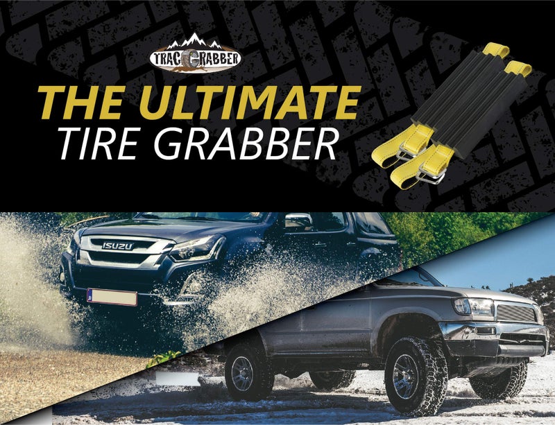 TRACGRABBER Tire Traction Device for Trucks & Large SUVs, Set of 2 -Made in the USA, Anti Skid Emergency Tire Straps to Get Unstuck from Snow, Mud, & Sand -Snow Traction Mat or Tire Chain Alternative - Image 5