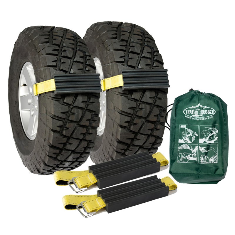 TRACGRABBER Tire Traction Device for Trucks & Large SUVs, Set of 2 -Made in the USA, Anti Skid Emergency Tire Straps to Get Unstuck from Snow, Mud, & Sand -Snow Traction Mat or Tire Chain Alternative - Image 4