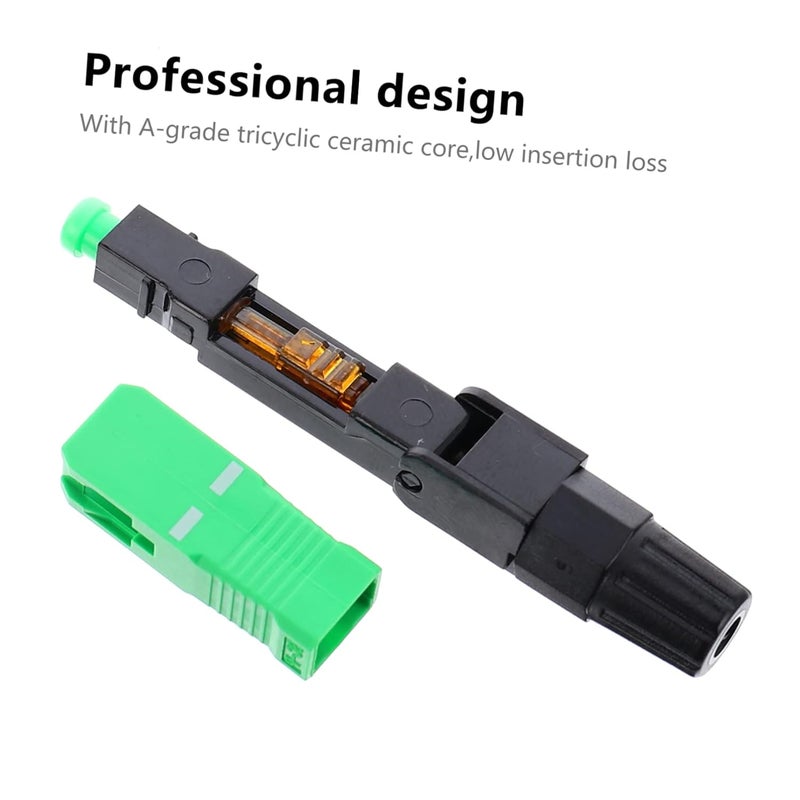 Uonlytech 10pcs Single Mode Fiber Optic Quick Connector for Management Easy Installation High Success Rate Embedded Design for and Wide - Image 3