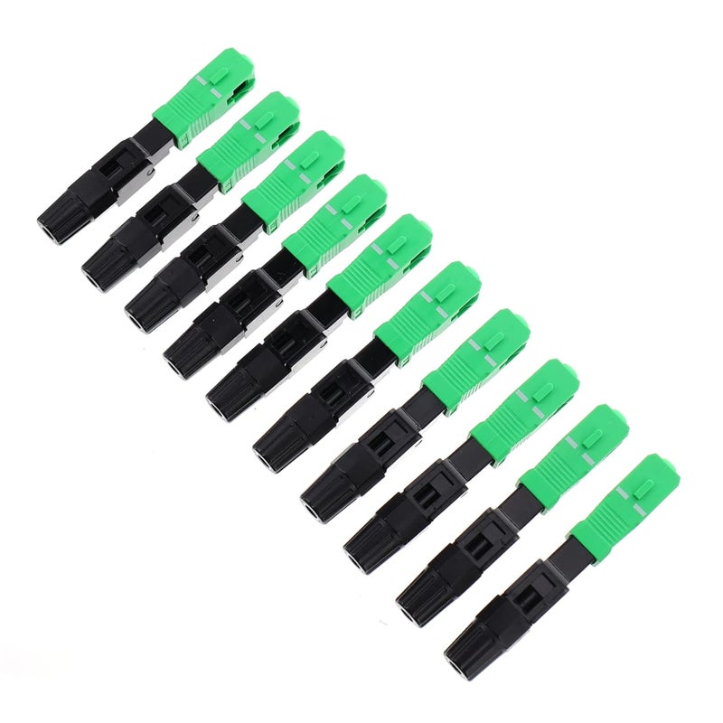 Uonlytech 10pcs Single Mode Fiber Optic Quick Connector for Management Easy Installation High Success Rate Embedded Design for and Wide - Image 1
