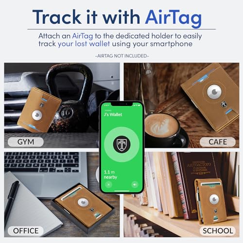 TRAVANDO AirTag* Wallet Mens Wallet with Money Clip Air Tag Wallet Card Holder RFID Blocking Bifold Gifts for Men - Image 2
