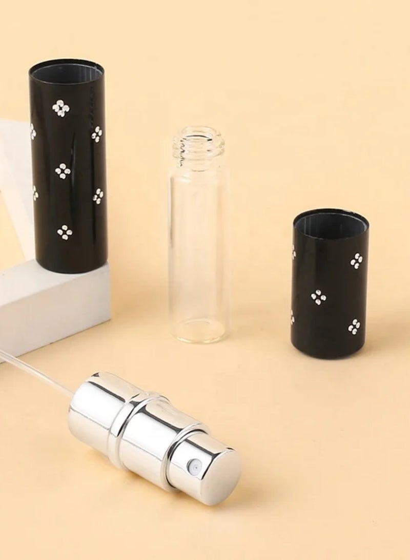 VENDIX Refillable Perfume Atomizer Spray Bottle – 30ml Mini Travel Size Black Aluminum Mist Sprayer with Leak-Proof Nozzle – Portable Fragrance Dispenser for Purse or Pocket - Image 3