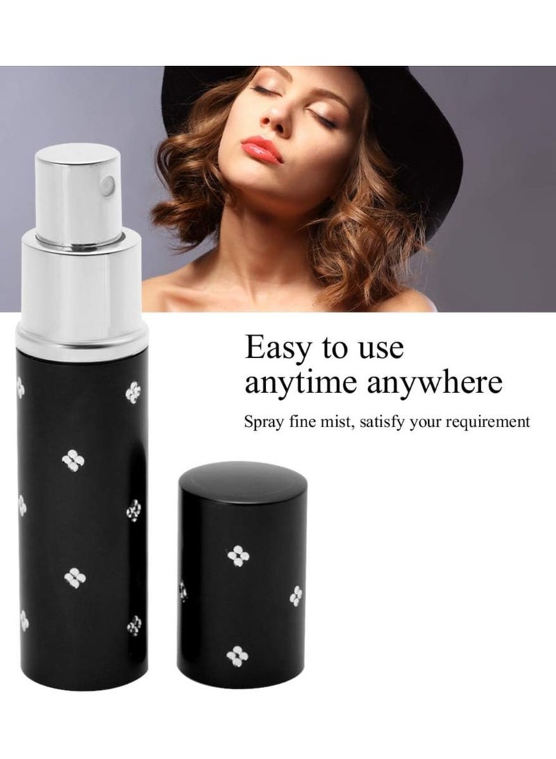 VENDIX Refillable Perfume Atomizer Spray Bottle – 30ml Mini Travel Size Black Aluminum Mist Sprayer with Leak-Proof Nozzle – Portable Fragrance Dispenser for Purse or Pocket - Image 4