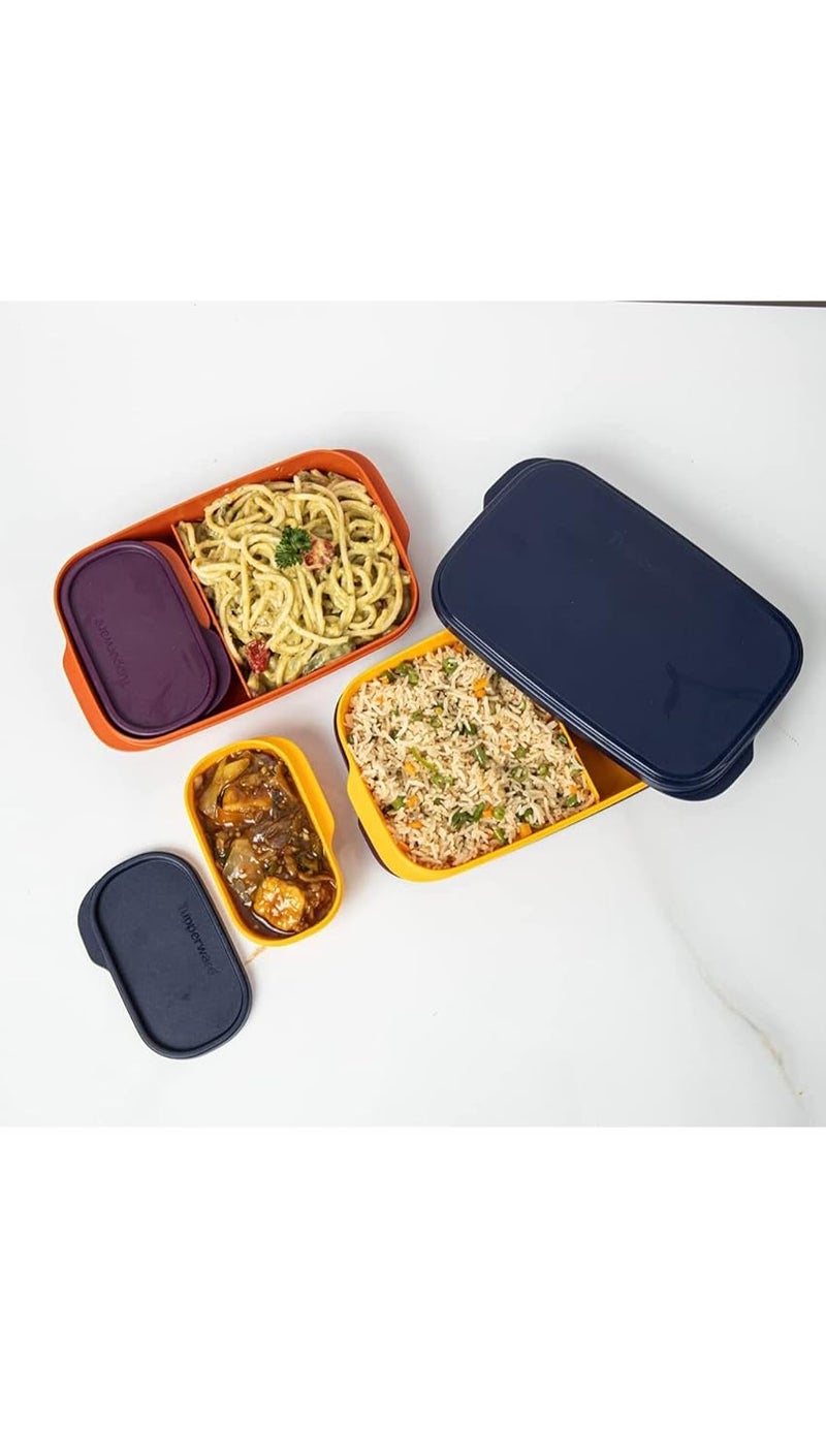 tupperware Plastic My Lunch LiquidTight Lunch Box 590ml 2pc Multicolour - Image 3