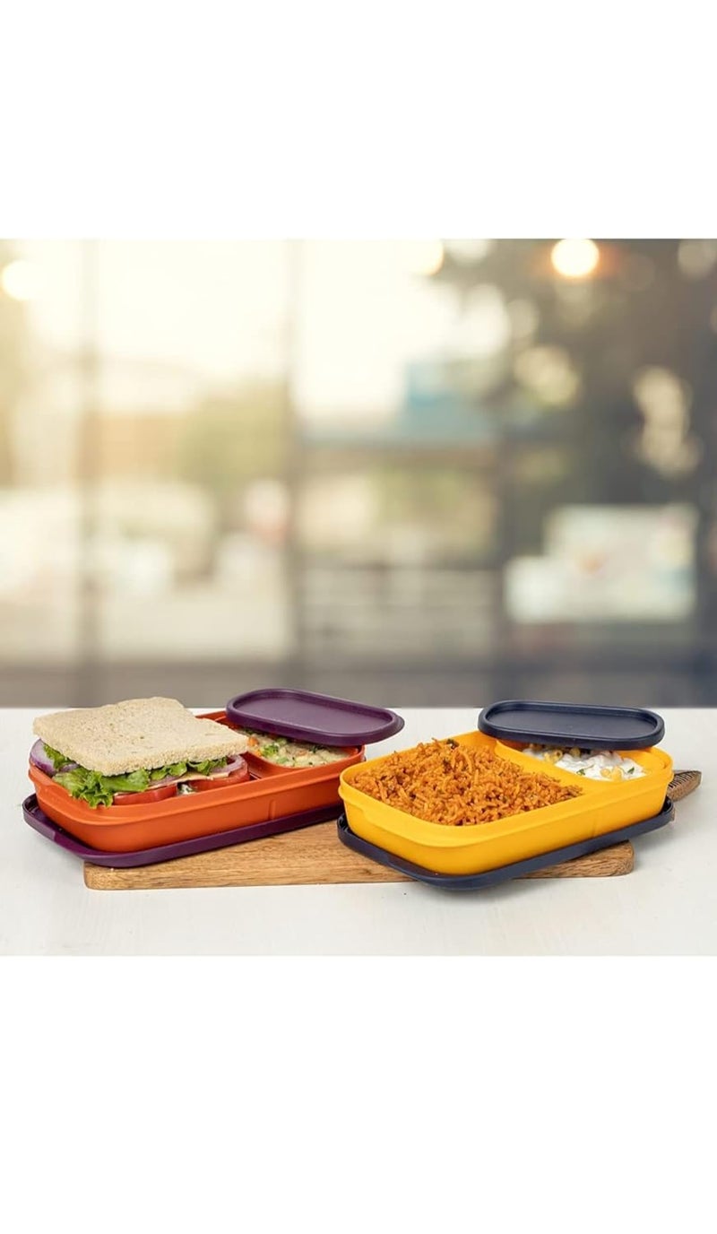 tupperware Plastic My Lunch LiquidTight Lunch Box 590ml 2pc Multicolour - Image 4