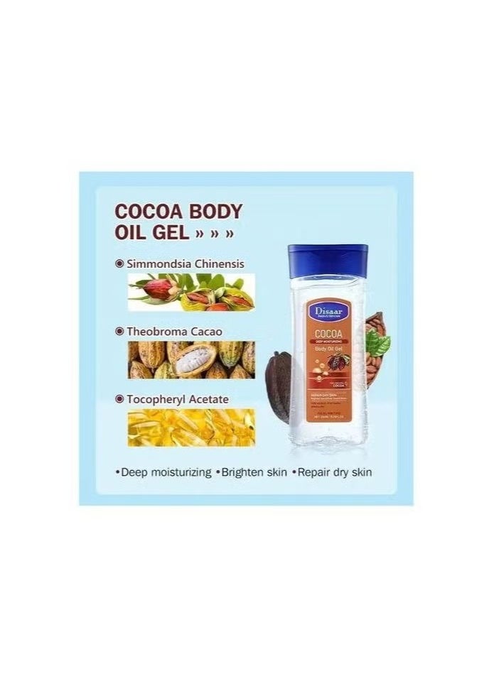Disaar - Disaar Cocoa Deep Moisturizing Gel Body Oil - 200ml - Image 1