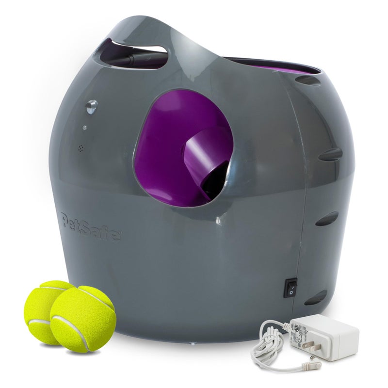 PetSafe Automatic Ball Launcher - Interactive Fetch Game - Hands-Free Fetch Training - Adjustable Range - Includes Tennis Balls - Indoor Outdoor Play - Motion Sensors - Automatic Sleep Mode - Image 1