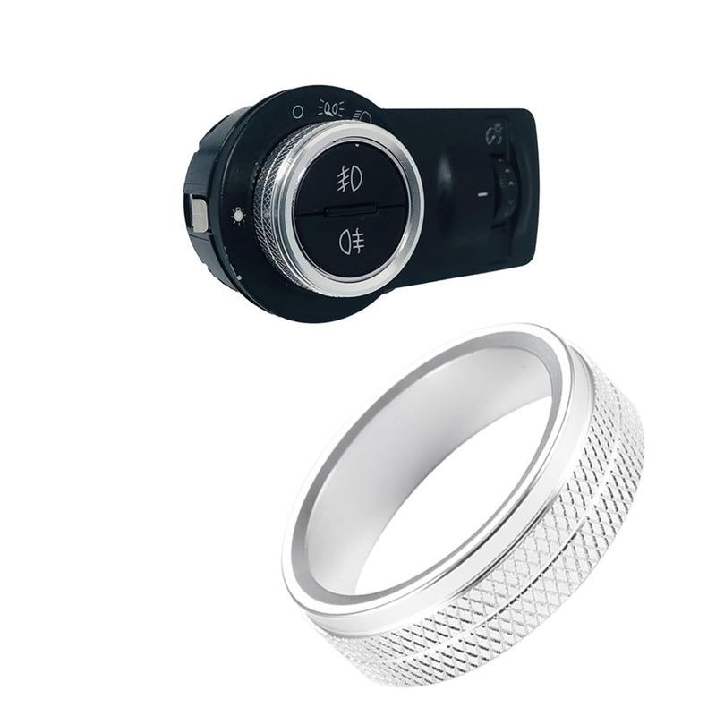 QASULER Car Air Conditioning Knob Trim Cover Ring - Image 2